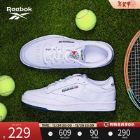 Reebok 锐步 季男子CLUB C 85复古休闲网球风板鞋小白鞋 100039280 42