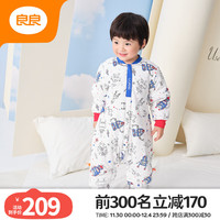 良良（liangliang）婴儿睡袋 春秋防踢被宝宝纯棉冬季可拆袖儿童睡袋 星际蓝·寒冬款【适合0-15℃】 XL（身高90-105cm）