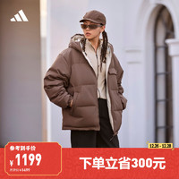 adidas 阿迪达斯 570蓬双面穿保暖连帽鸭绒羽绒服男女