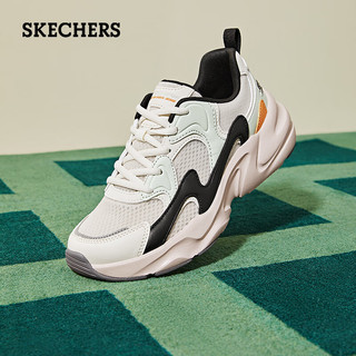 斯凯奇（Skechers）女鞋软底舒适老爹鞋厚底增高休闲运动鞋熊猫鞋117364 全彩色/MULT 37.5