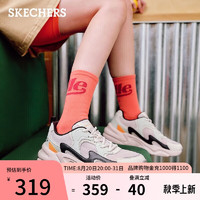 斯凯奇（Skechers）复古厚底闪电鞋女休闲运动熊猫鞋117364 全彩色/MULT 38