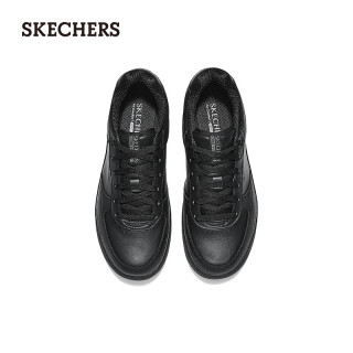 斯凯奇（Skechers）男女同款板鞋轻质吸震透气时尚百搭254011 全黑色/BBK 42