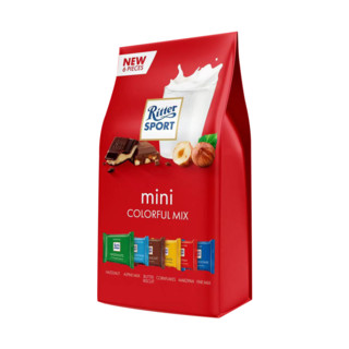 88VIP：Ritter SPORT 坚果夹心牛奶黑巧克力 mini牛奶什锦巧克力