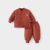 儿童冬装棉服套装宝宝分体衣服秋冬季加厚男童棉衣女童保暖两件套