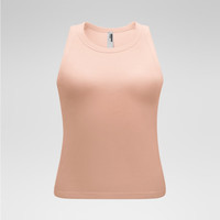 蕉内(Bananain)热皮501+女士背心带胸垫美背文胸吊带内搭显瘦抗菌抗静电含氨基酸 【挖肩袖】深桃粉 M