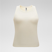 蕉内（Bananain）热皮501+女士背心带胸垫美背文胸吊带内搭显瘦抗菌抗静电含氨基酸 【挖肩袖】奶白 M