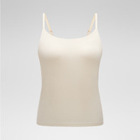 蕉内（Bananain）热皮501+女士背心带胸垫美背文胸吊带内搭显瘦抗菌抗静电含氨基酸 【吊带】燕麦奶 XL
