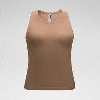 蕉内(Bananain)热皮501+女士背心带胸垫美背文胸吊带内搭显瘦抗菌抗静电含氨基酸 【挖肩袖】深棕 XL