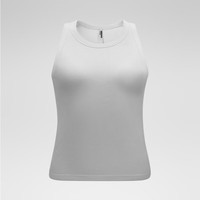 蕉内(Bananain)热皮501+女士背心带胸垫美背文胸吊带内搭显瘦抗菌抗静电含氨基酸 【挖肩袖】浅花纱灰 S