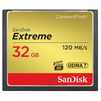 SanDisk 闪迪 CF卡32G/64G/128G单反相机摄像机存储内存卡UDMA 7等级影像卡