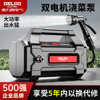 百亿补贴：DELIXI 德力西 充电式锂电池水泵自动浇水机农用灌溉机抽水泵菜地浇菜神器