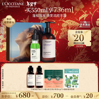 L'OCCITANE 欧舒丹 洗护发套装(洗发水500ml+头皮精华50ml)无硅油清洁新年礼物