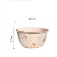 88VIP：CERAMICS 佩尔森 蝴蝶结釉下彩陶瓷餐具 4.5英寸碗