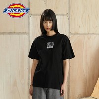 Dickies 帝客 短袖T恤  男纯棉休闲潮款百搭上衣短袖T恤010398 黑色 XL