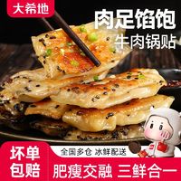 百亿补贴：大希地 牛肉锅贴早餐半成品冷冻煎饺加热即食速食面点儿童早餐饺子