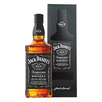 杰克丹尼 JackDaniel's 黑标 调和型洋酒1000mL 威士忌送礼 带盒