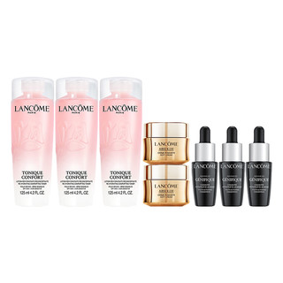 88VIP：LANCOME 兰蔻 粉水125ml*3小黑瓶精华7ml*3菁纯乳霜轻盈型15ml*2