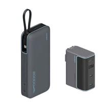 百亿补贴：CukTech 酷态科 PB200N 电能块移动电源 20000mAh Type-C 55W+10号 充电器 120W套装版