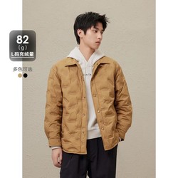 GXG 2024冬季新品GXG休闲简约压印轻量保暖短羽绒服鸭绒外套男