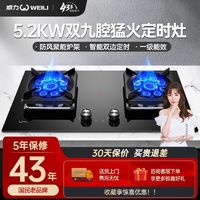 WEILI 威力 EILI 威力 WL212DJ煤气灶双灶嵌入式家用天然气灶燃气灶液化气