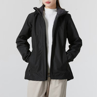 Jack wolfskin/狼爪STORMY POINT女子黑色冲锋衣保暖休闲运动外套