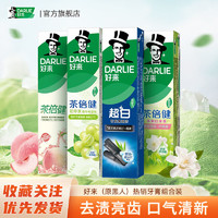 百亿补贴：DARLIE 好来 原黑人牙膏超白初萃茶4支共600g+2支牙刷