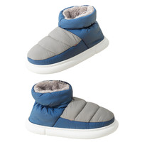 利达妮防水棉拖鞋男冬季外穿包跟加绒室内家用保暖棉鞋女2750