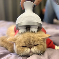 茨格曼 猫咪按摩器宠物撸猫头按摩器电动小爪子按摩仪猫蹭痒抓痒撸猫神器