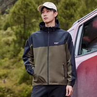 拓路者(Pioneer Camp)春秋款三防连帽外套夹克男士户外运动防风软壳衣男中青年春季新款