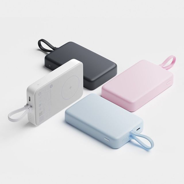 Xiaomi 小米 磁吸自带线充电宝 10000mAh 33W 蓝色