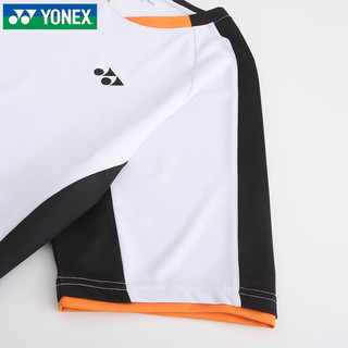 YONEX2024尤尼克斯羽毛球服夏短袖男女比赛服速干T恤110064 女款 210064 白色 L