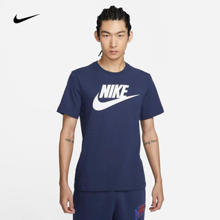 NIKE 耐克 Sportswear 男子运动T恤 AR5005-411 蓝色 XL