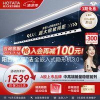 好太太隐形晾衣架电动晾衣机隐藏式自动智能升降阳台嵌入式晒衣架 D-3195：2.4米单杆+照明语音