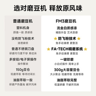 falata法拉塔小金杯咖啡机家用小型意式半自动浓缩咖啡机办公室意式咖啡机咖啡豆咖啡机 钢琴白（小金杯+磨豆机FM3）