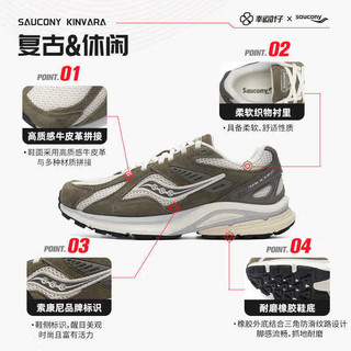 索康尼（SAUCONY）【曾舜晞同款】K4 RE休闲鞋 千禧回弹男鞋女鞋运动鞋 绿白21 39