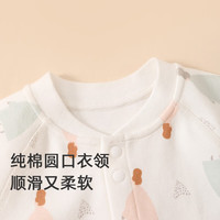 藤之木工房婴儿连体衣秋冬季舒棉绒哈衣舒适男女童秋季新生儿宝宝衣服 襟蛤-俏佳人 59码