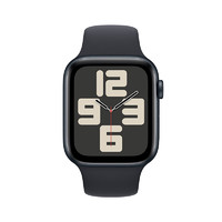 Apple 苹果 Watch SE 2023款 智能手表 GPS+蜂窝版 44mm 午夜色 橡胶表带 M/L