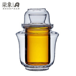 小靓仔 柒象 温酒器 玻璃温酒壶 200ml 透明