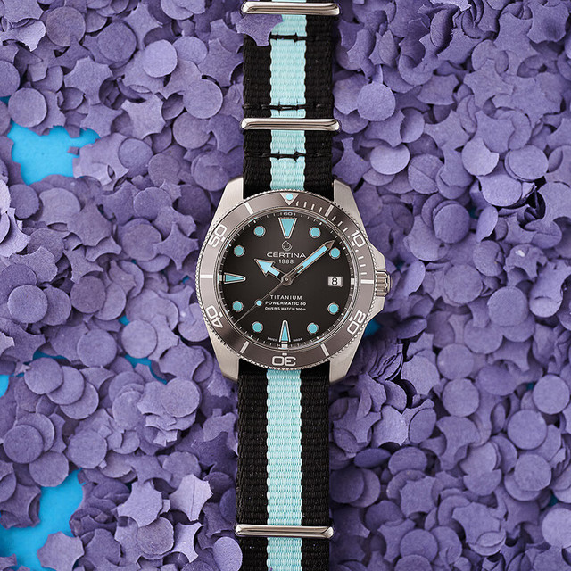 雪铁纳 瑞士手表动能系列钛金属小海龟潜水机械男表C032.807.48.081.00