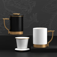 了·故宫 云起龙襄陶瓷泡茶杯礼盒