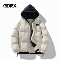 百亿补贴：GDRX 潮牌冬季假两件羽绒棉衣男女面包棉服保暖加厚外套防风防水