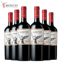 MONTES 蒙特斯 经典干型红葡萄酒组合装 6瓶