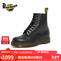 马丁（马汀博士 Dr.Martens）1460 Smooth男款秋季经典百搭光面皮黑色马丁靴 黑色 42