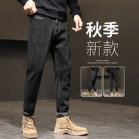  TONLION/唐狮 直筒宽松 男士牛仔裤