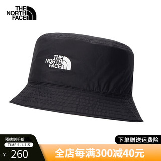 北面（The North Face） 帽子男女2022户外运动帽休闲帽遮阳帽防泼水渔夫帽 KY4/黑色 SM