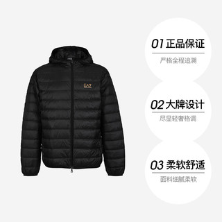 ARMANI/阿玛尼男士秋冬轻薄羽绒服EA7连帽外套保暖