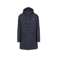 AE阿玛尼 EMPORIO ARMANI 男士中长款鸭绒连帽羽绒服8NZL20 ZNW3Z纯色 1583 海军蓝色