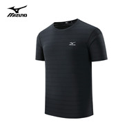 美津浓（MIZUNO）冰丝凉感白色短袖户外休闲小t恤男宽松上衣夏季半袖衣服