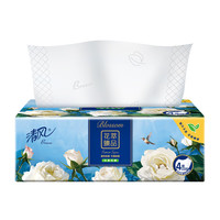 Breeze 清风 花萃臻品系列 抽纸 4层*80抽*1包(190*132mm) 天然无香