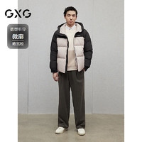 GXG 三防 拒水绒 蓄热 90绒户外撞色羽绒服G24DY24057